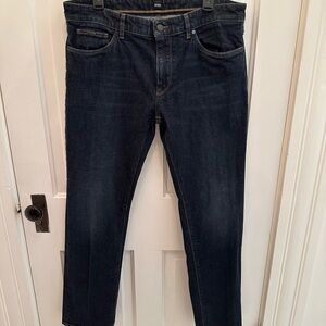 Hugo Boss Men's Cotton Denim Blue Jeans 36x32 RN 73616, Maine, NEW!!!